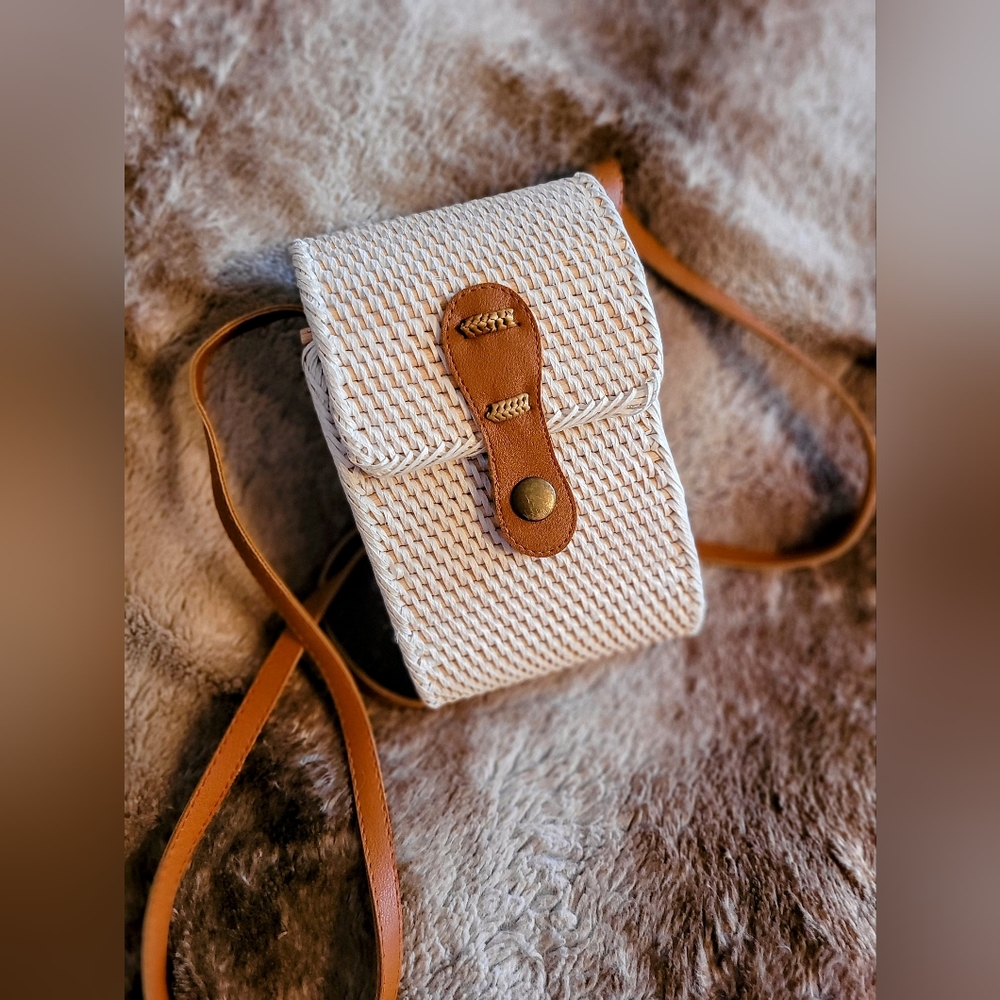 Boho Mini Rattan Crossbody purse from Collection 18